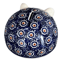 A picture of a Polish Pottery Hedgehog Bank (Bonbons) | S005T-2 as shown at PolishPotteryOutlet.com/products/hedgehog-bank-bonbons-s005t-2