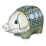 Bank, Piggy, 6" x 3" in "Blue Bells" by Manufaktura | S011S-KLDN