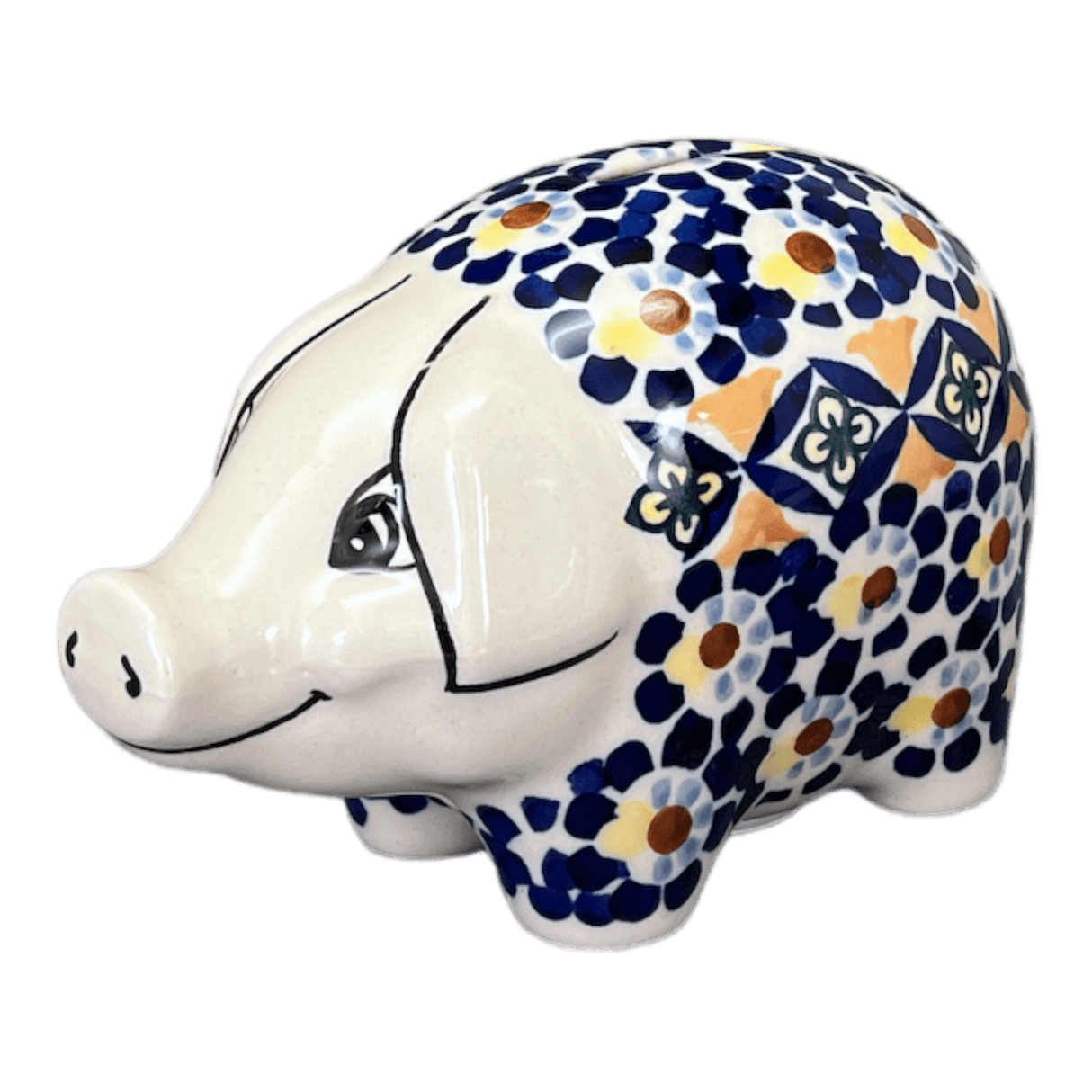 Bank, Piggy, 6" x 3" in "Kaleidoscope" by Manufaktura | S011U-ASR