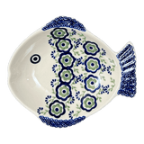 Platter, Fish-Shaped, Small in "Green Tea Garden" by Manufaktura | S014T-14