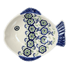 Polish Pottery Small Fish Platter (Green Tea Garden) |S014T-14 at PolishPotteryOutlet.com