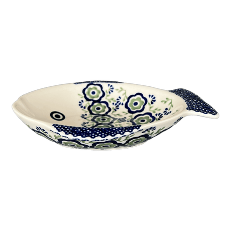 Platter, Fish-Shaped, Small in "Green Tea Garden" by Manufaktura | S014T-14