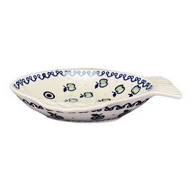 Polish Pottery Small Fish Platter (Green Apple) | S014T-15 Additional Image at PolishPotteryOutlet.com