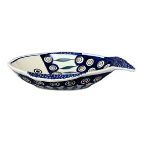 Polish Pottery Small Fish Platter (Peacock) | S014T-54 Additional Image at PolishPotteryOutlet.com