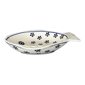 Polish Pottery Small Fish Platter (Petite Floral) | S014T-64 Additional Image at PolishPotteryOutlet.com