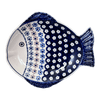 Polish Pottery Small Fish Platter (Floral Chain) | S014T-EO37 at PolishPotteryOutlet.com