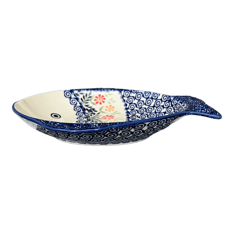 Platter, Fish-Shaped, Small in "Flower Power" by Manufaktura | S014T-JS14