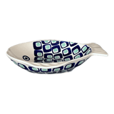 Platter, Fish-Shaped, Small in "Blue Retro" by Manufaktura | S014U-602A