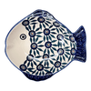 Polish Pottery Small Fish Platter (Peacock Parade) | S014U-AS60 at PolishPotteryOutlet.com
