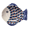 Polish Pottery Small Fish Platter (Fall Confetti) | S014U-BM01 at PolishPotteryOutlet.com