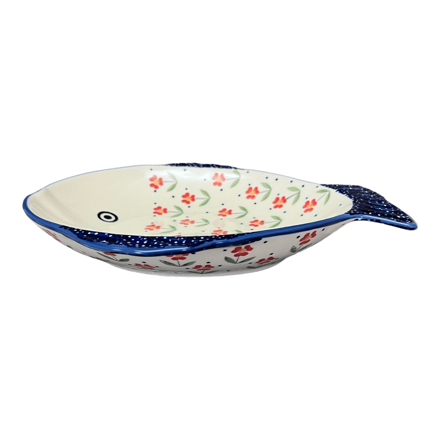 Ceramic Fish Plate Unique Design Fish Serving Platter Dish Steaming Fish Tray, Size: 37.8X16.5X2.5CM