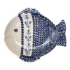 Polish Pottery Large Fish Platter (Lily of the Valley) | S015T-ASD at PolishPotteryOutlet.com