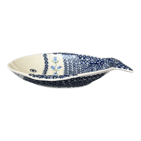 Polish Pottery Large Fish Platter (Lily of the Valley) | S015T-ASD Additional Image at PolishPotteryOutlet.com