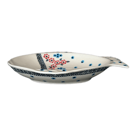 Polish Pottery Large Fish Platter (Floral Symmetry) | S015T-DH18 Additional Image at PolishPotteryOutlet.com