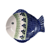 Platter, Fish-Shaped, Small in "Bunny Love" by Manufaktura | S014T-P324