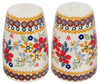Polish Pottery 3.75" Salt and Pepper (Ruby Duet) | S086S-DPLC at PolishPotteryOutlet.com