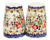 Polish Pottery 3.75" Salt and Pepper (Poppy Persuasion) | S086S-P265 at PolishPotteryOutlet.com