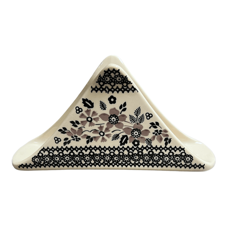 Napkin Holder, 8" in "Duet in Black & Grey" by Manufaktura | S133S-DPSC