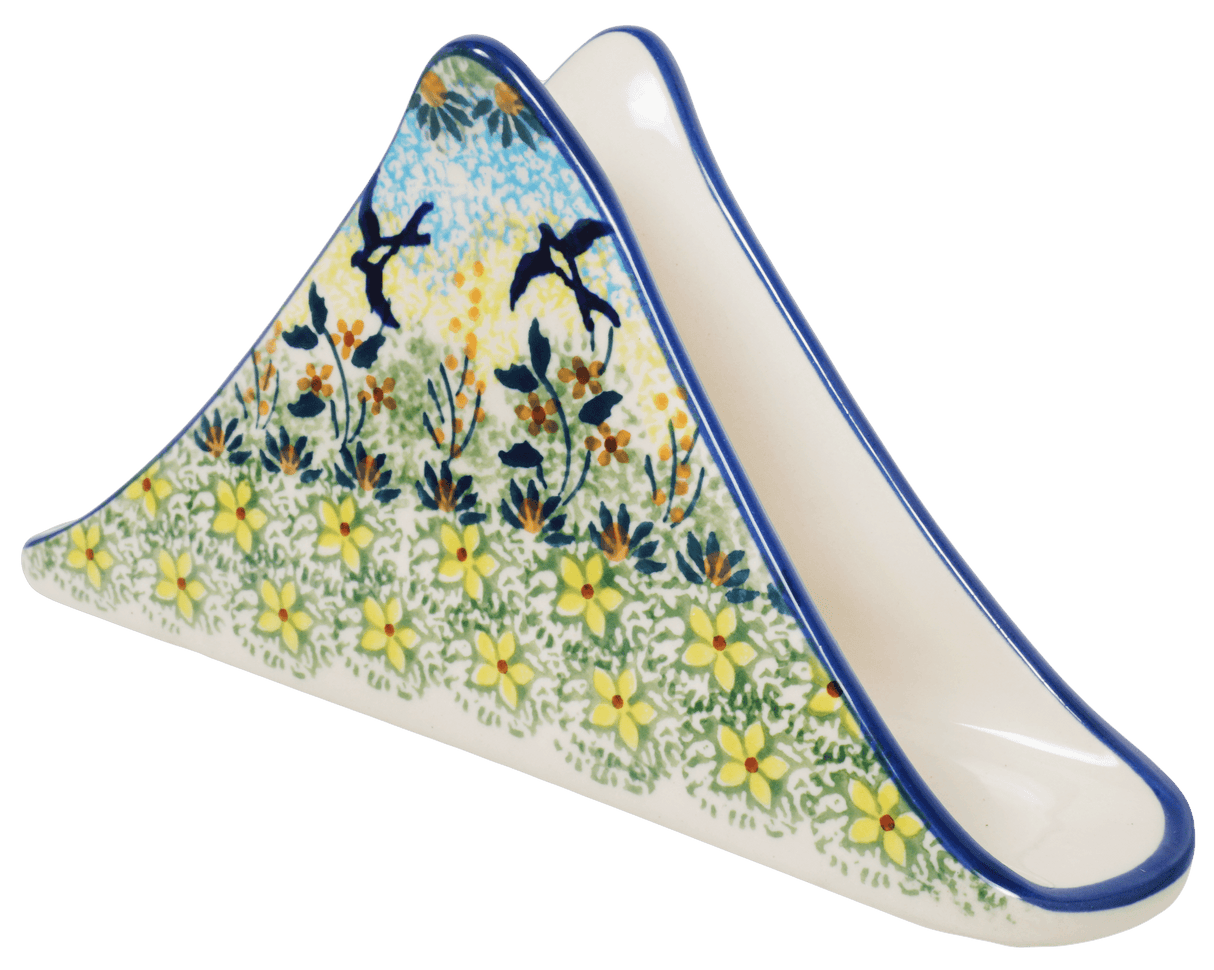 Napkin Holder, 8" in "Soaring Swallows" by Manufaktura | S133S-WK57