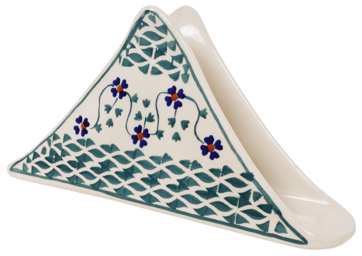 Napkin Holder, 8" in "Woven Pansies" by Manufaktura | S133T-RV