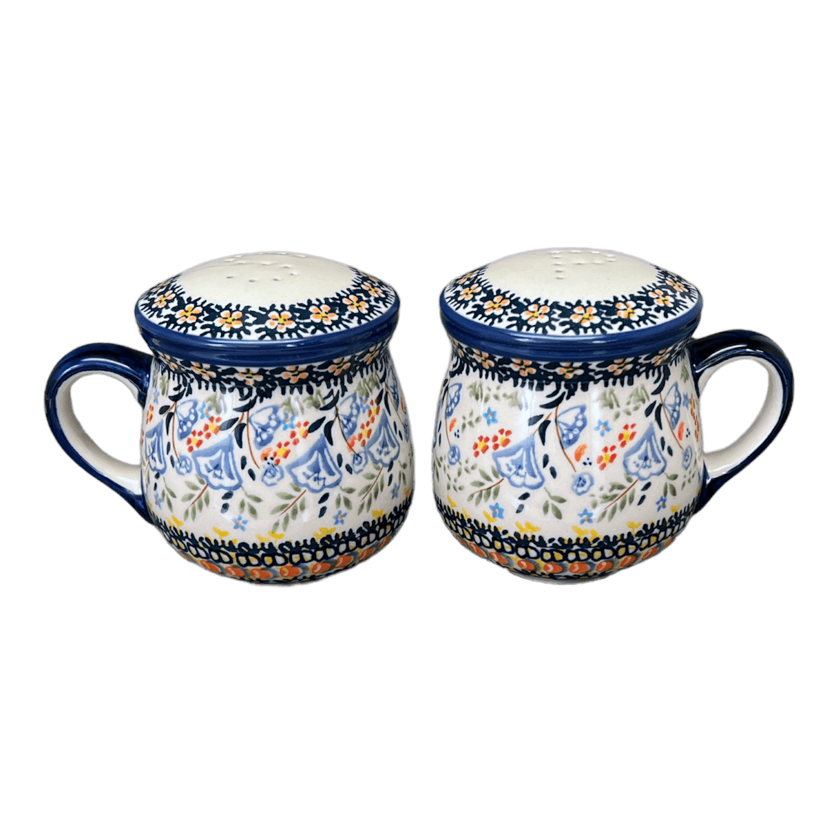 Salt & Pepper, Mug, 4" in "Trailing Blossoms" by Manufaktura | S138S-JZ32