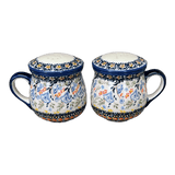 Salt & Pepper, Mug, 4" in "Trailing Blossoms" by Manufaktura | S138S-JZ32