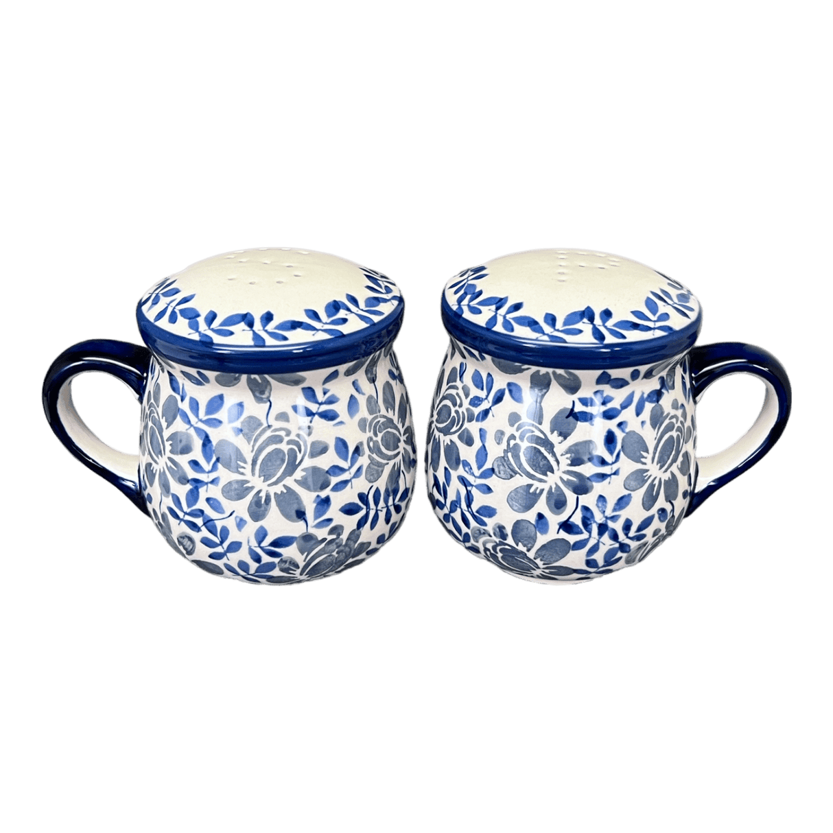 Salt & Pepper, Mug, 4" in "English Blue" by Manufaktura | S138U-AS53
