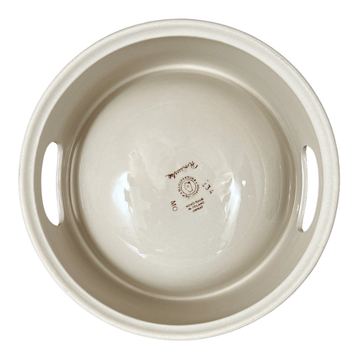 Bowl, Round, Dog Bowl, 10.25" Large in "Poppies & Posies" by Manufaktura | M110S-IM02