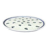 A picture of a Polish Pottery Charcuterie Tray (Green Apple) | T113T-15 as shown at PolishPotteryOutlet.com/products/charcuterie-tray-green-apple-t113t-15