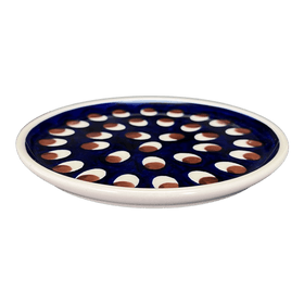 Polish Pottery Tiny Round Tray (Pheasant Feathers) | T114T-52 Additional Image at PolishPotteryOutlet.com