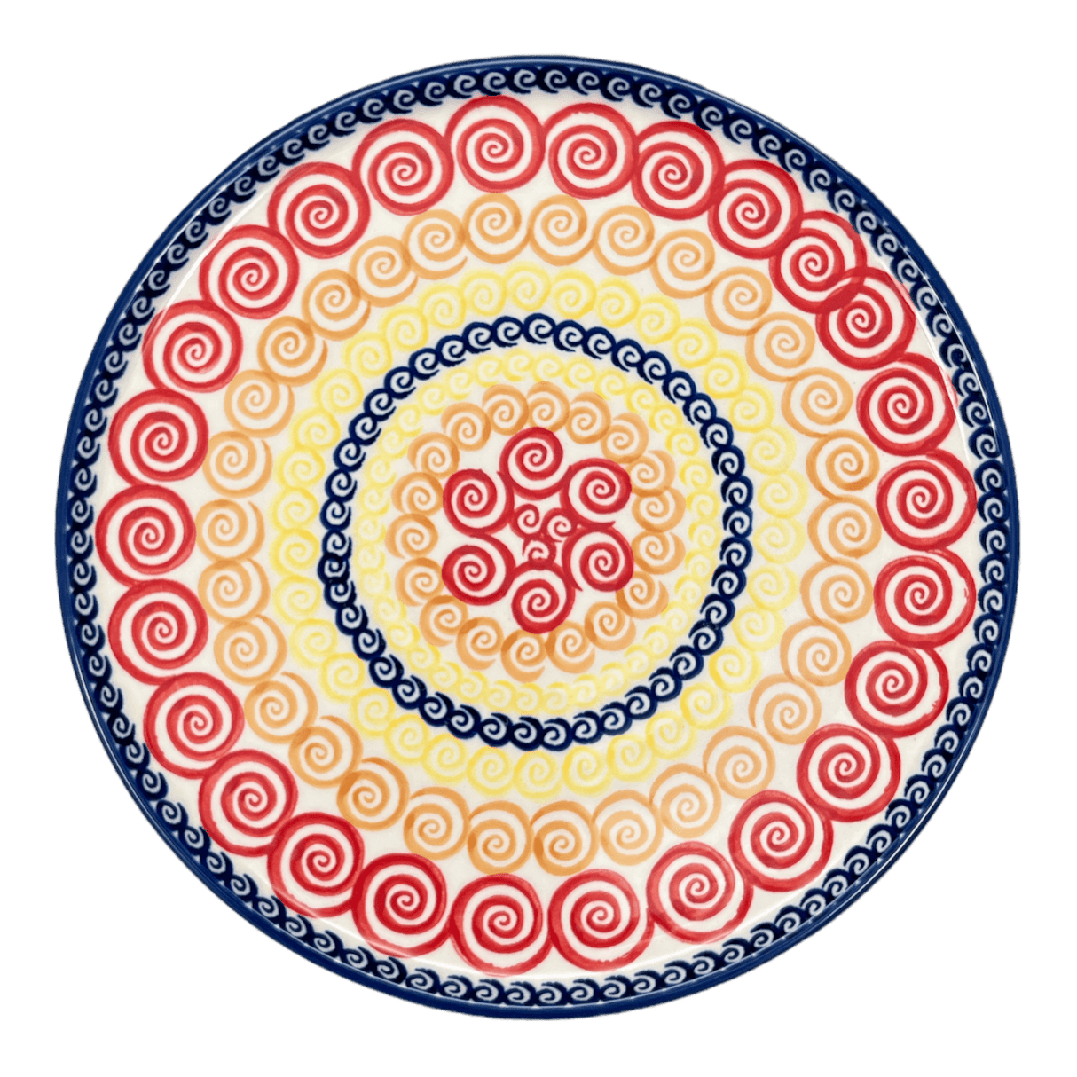 Tray, Round, 9" in "Psychedelic Swirl" by Manufaktura | T115M-CMZK