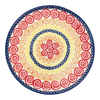 Polish Pottery Tray, Round, 9" in "Psychedelic Swirl" by Manufaktura | T115M-CMZK at PolishPotteryOutlet.com