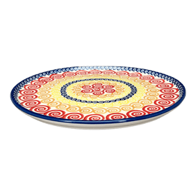 Polish Pottery Tray, Round, 9" in "Psychedelic Swirl" by Manufaktura | T115M-CMZK Additional Image at PolishPotteryOutlet.com