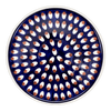 Polish Pottery 9" Round Tray (Pheasant Feathers) | T115T-52 at PolishPotteryOutlet.com