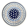 Polish Pottery 9" Round Tray (Floral Chain) | T115T-EO37 at PolishPotteryOutlet.com