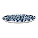 Tray, Round, 9" in "Blue Retro" by Manufaktura | T115U-602A