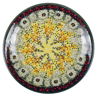 A picture of a Polish Pottery 6.5" Dessert Plate (Sunshine Grotto) | T130S-WK52 as shown at PolishPotteryOutlet.com/products/dessert-plate-65-sunshine-grotto