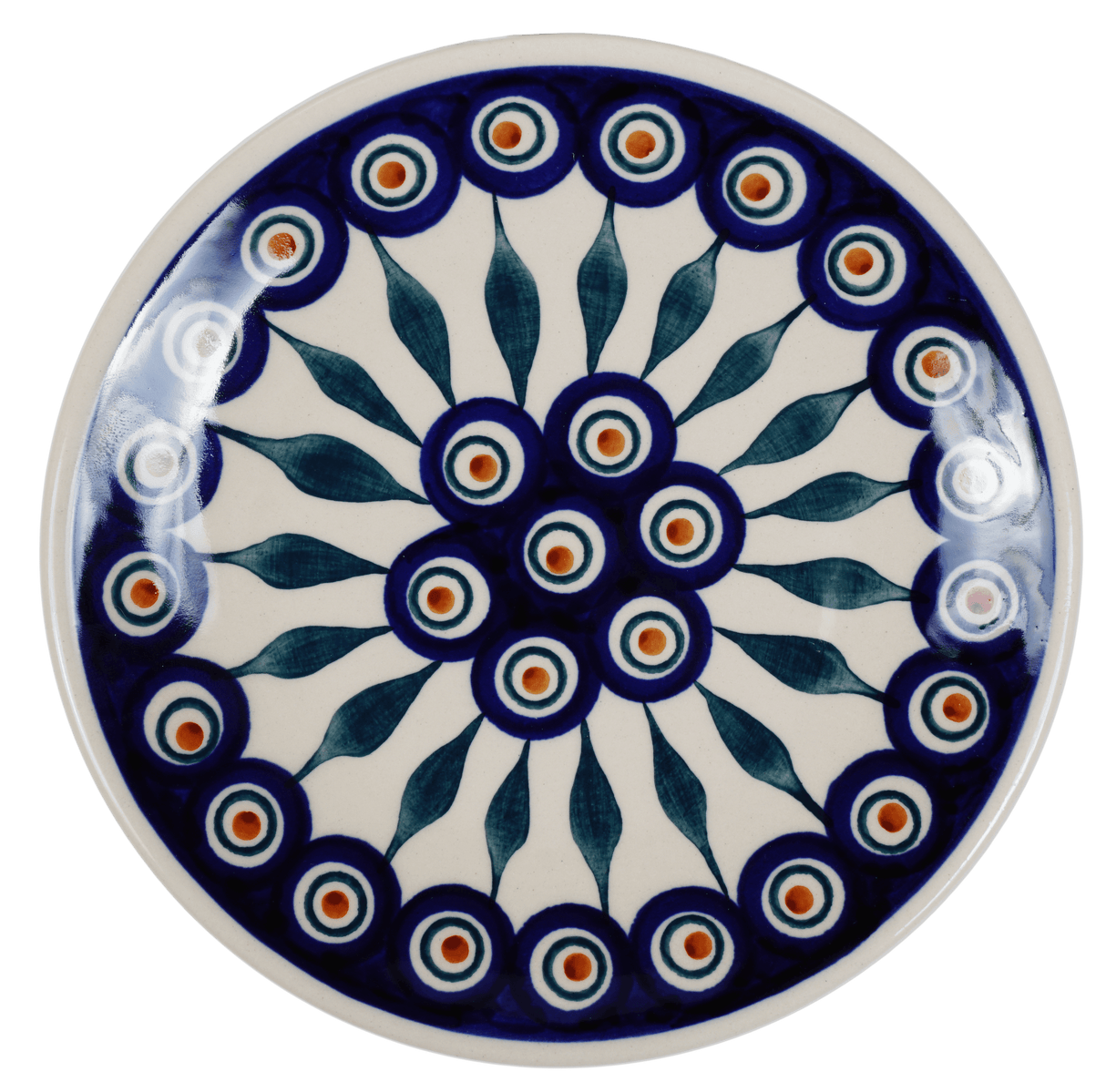 Plate, Round, Dessert, 6.5" in "Peacock" by Manufaktura | T130T-54