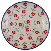 A picture of a Polish Pottery 6.5" Dessert Plate (Simply Beautiful) | T130T-AC61 as shown at PolishPotteryOutlet.com/products/dessert-plate-65-simply-beautiful