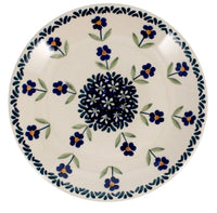 A picture of a Polish Pottery 6.5" Dessert Plate (Forget Me Not) | T130T-ASS as shown at PolishPotteryOutlet.com/products/dessert-plate-65-forget-me-not