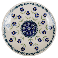 A picture of a Polish Pottery 6.5" Dessert Plate (Forget Me Not) | T130T-ASS as shown at PolishPotteryOutlet.com/products/dessert-plate-65-forget-me-not
