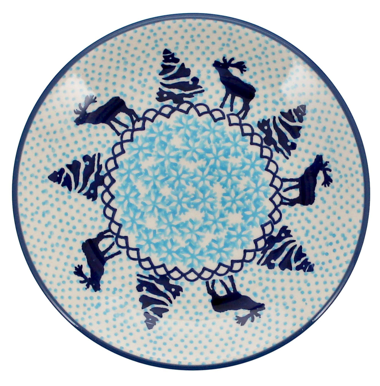 Plate, Round, Dessert, 6.5" in "Peaceful Season" by Manufaktura | T130T-JG24