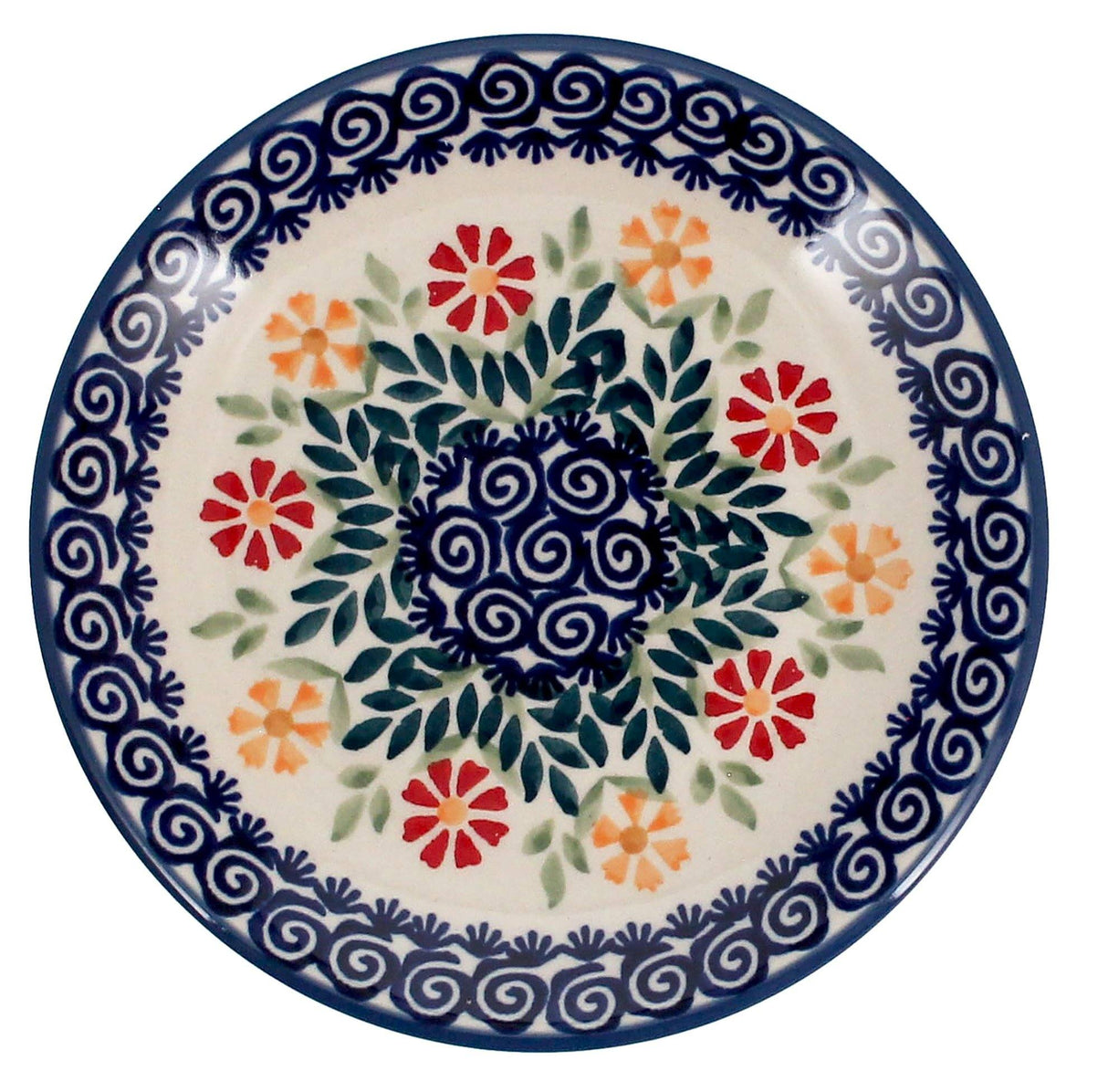 Plate, Round, Dessert, 6.5" in "Flower Power" by Manufaktura | T130T-JS14