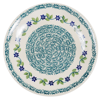 A picture of a Polish Pottery 6.5" Dessert Plate (Woven Starflowers) | T130T-RV01 as shown at PolishPotteryOutlet.com/products/dessert-plate-65-t130t-rv01