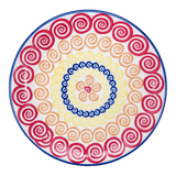 Plate, Round, Dessert, 7.25" in "Psychedelic Swirl" by Manufaktura | T131M-CMZK