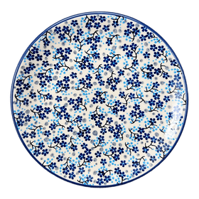 Polish Pottery 7.25" Dessert Plate (Scattered Blues) | T131S-AS45 Additional Image at PolishPotteryOutlet.com