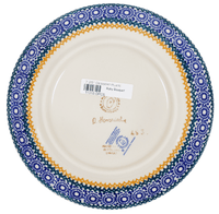A picture of a Polish Pottery 7.25" Dessert Plate (Ruby Bouquet) | T131S-DPCS as shown at PolishPotteryOutlet.com/products/725-dessert-plate-ruby-bouquet