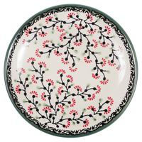 A picture of a Polish Pottery 7.25" Dessert Plate (Cherry Blossom) | T131S-DPGJ as shown at PolishPotteryOutlet.com/products/725-dessert-plate-cherry-blossom
