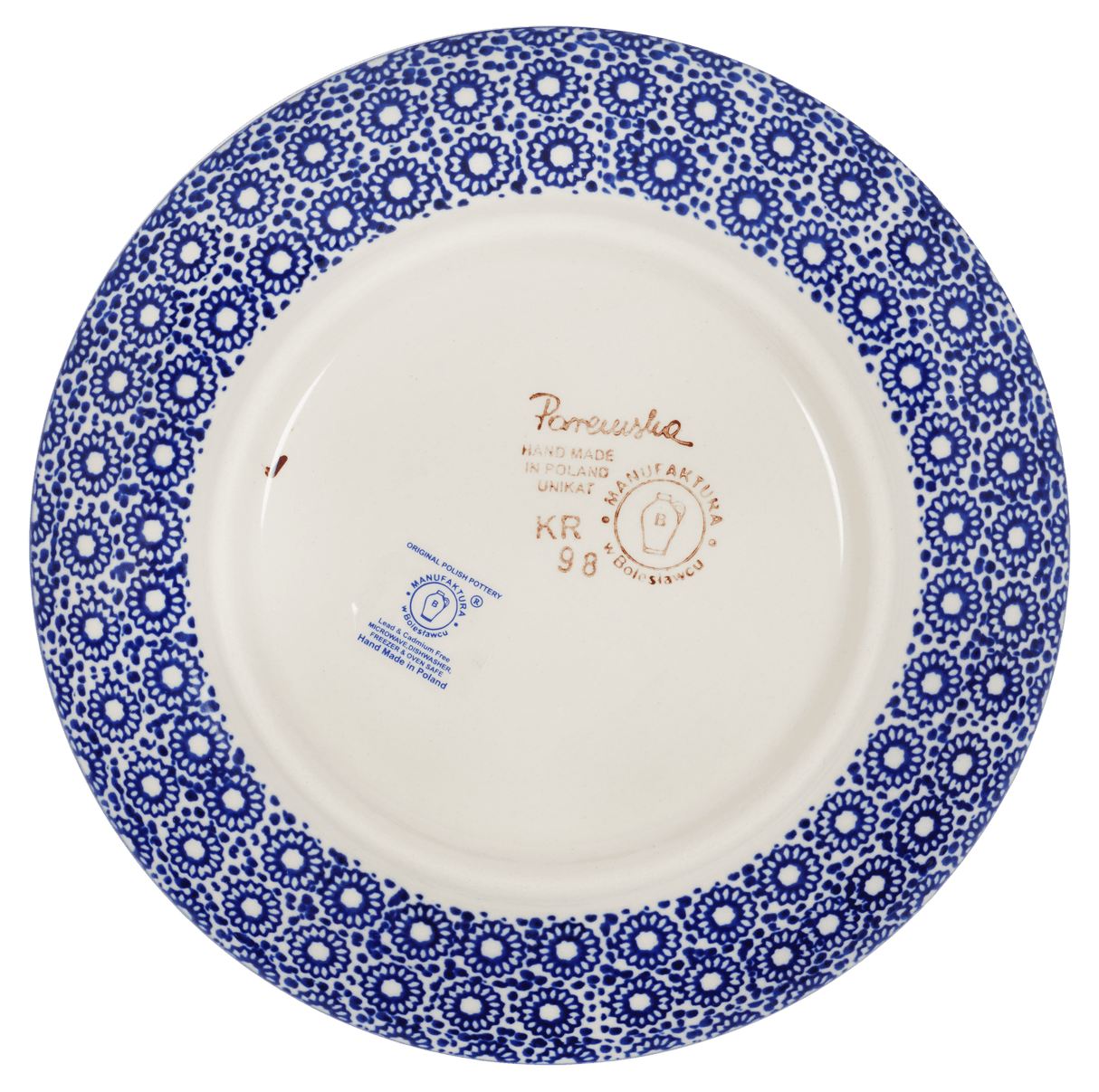 Plate, Round, Dessert, 7.25" in "Ruby Duet" by Manufaktura | T131S-DPLC