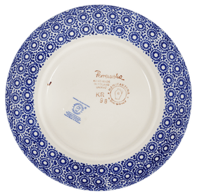 Polish Pottery 7.25" Dessert Plate (Ruby Duet) | T131S-DPLC Additional Image at PolishPotteryOutlet.com